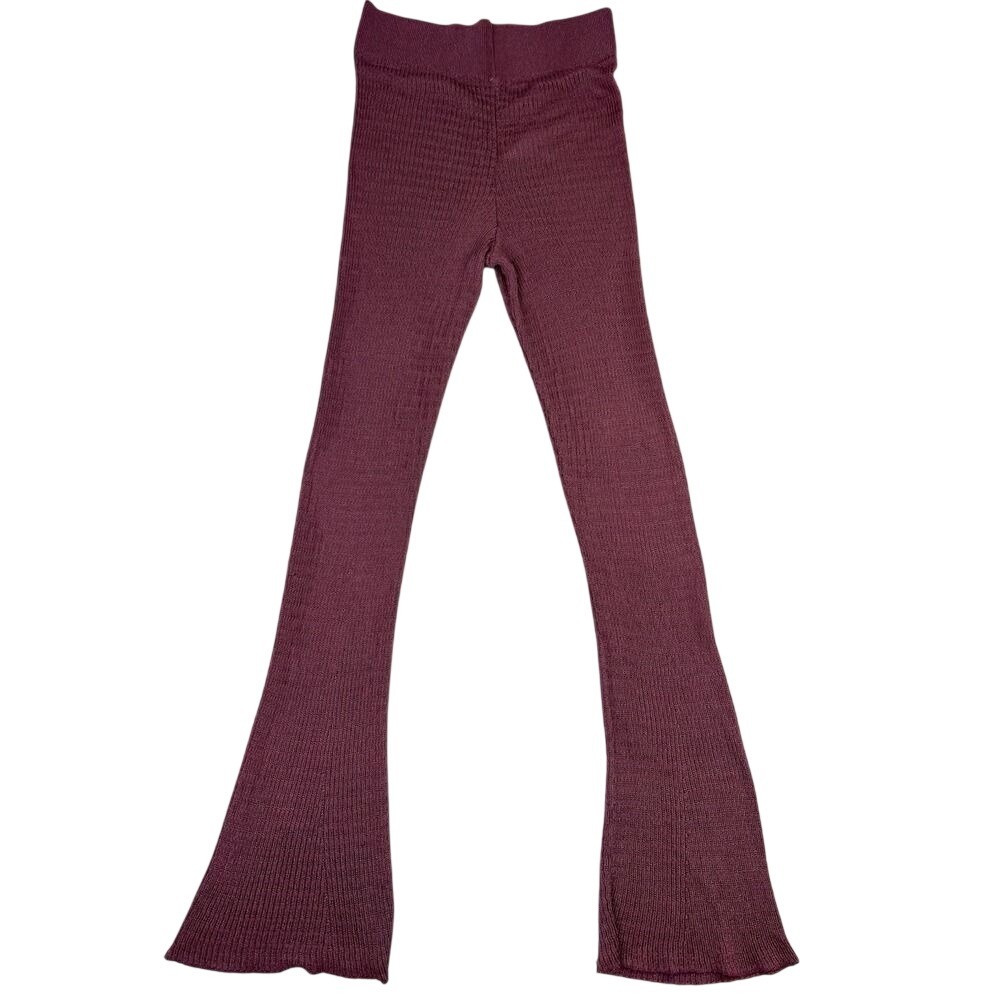 Free People Rosella Knit Wide Leg Pants Pink Women's Large Lounge Boho Festival